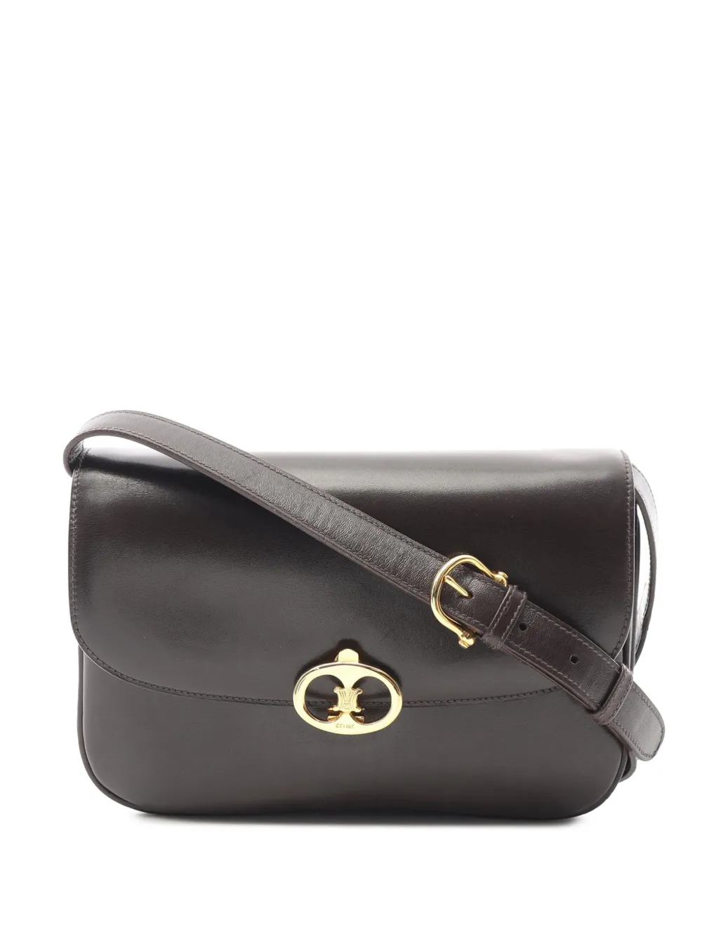 Celine Pre-Owned 1970-1980 レザー トリオンフ ショルダーバッグ - ブラウン Celine Pre-Owned 1970-1980 レザー トリオンフ ショルダーバッグ - ブラウン