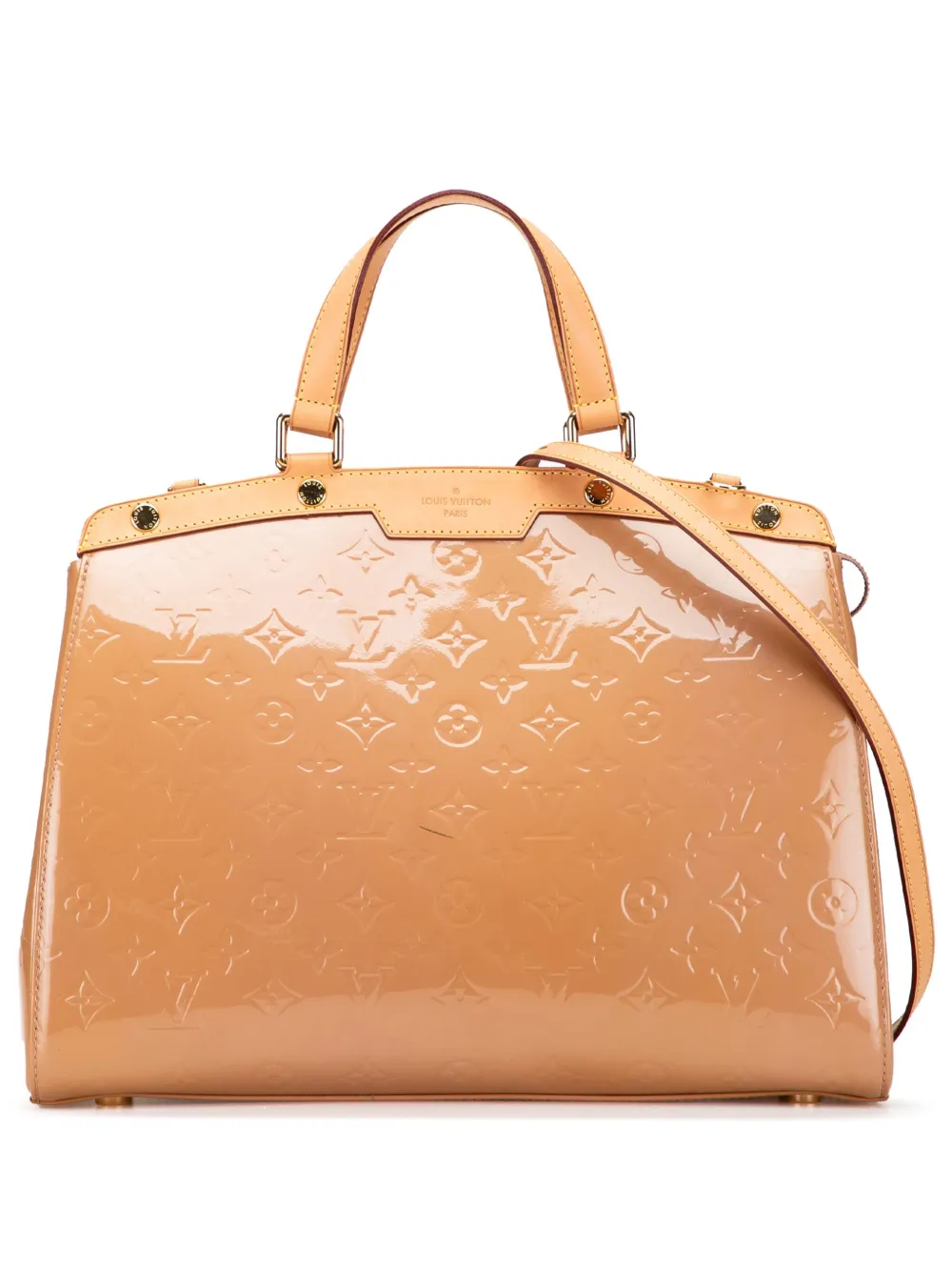 Louis Vuitton Pre-Owned 2012 モノグラム ヴェルニ ブレア GM サッチェルバッグ - ブラウン Louis Vuitton Pre-Owned 2012 モノグラム ヴェルニ ブレア GM サッチェルバッグ - ブラウン