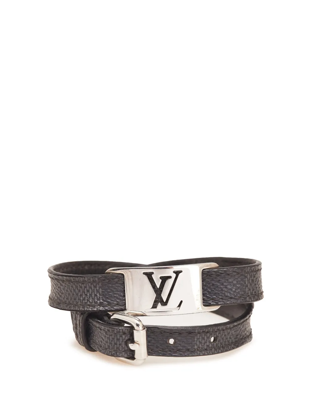Louis Vuitton Pre-Owned 2013 ダミエ グラフィット サインイット コスチューム ブレスレット - ブラック Louis Vuitton Pre-Owned 2013 ダミエ グラフィット サインイット コスチューム ブレスレット - ブラック