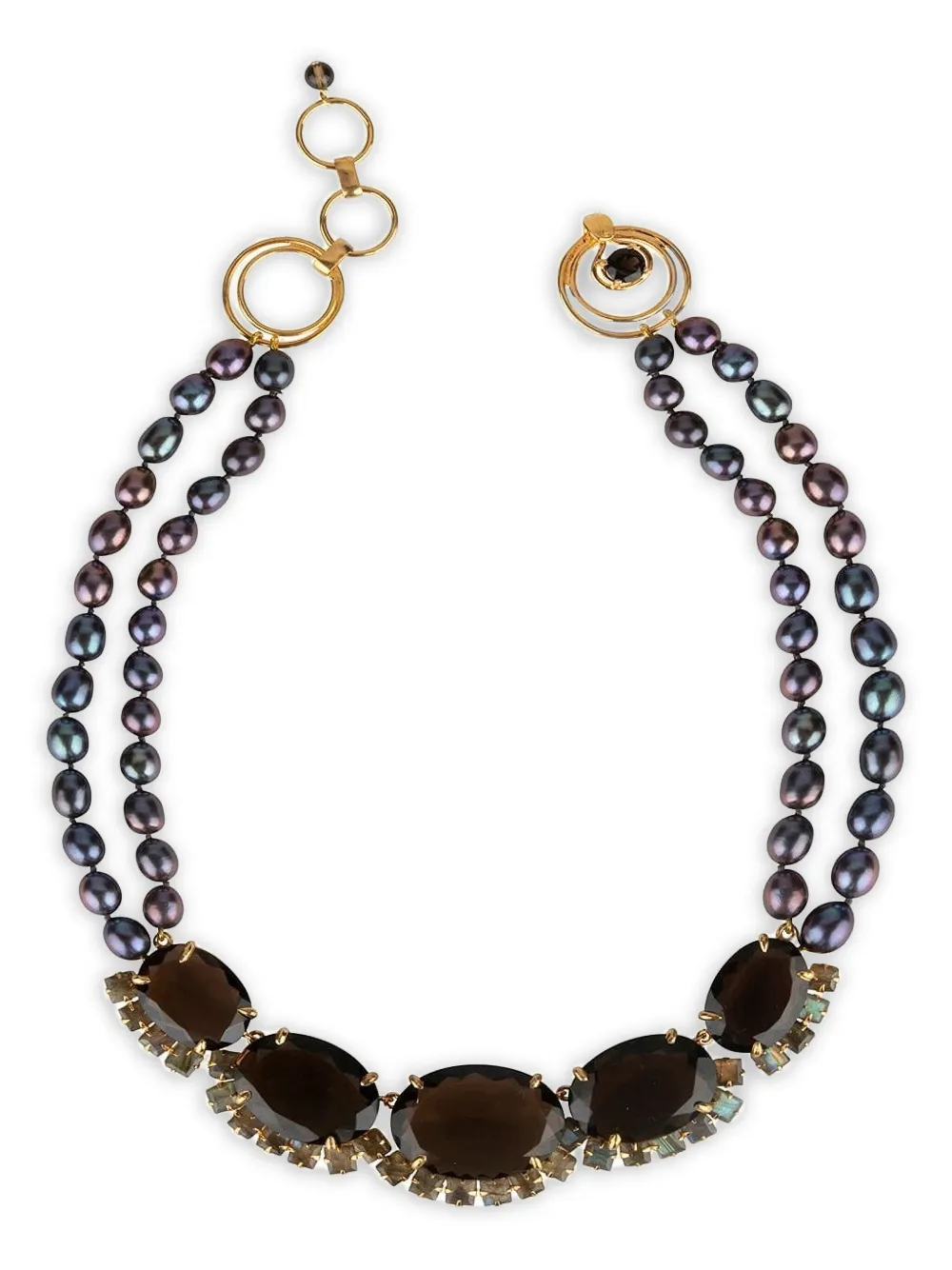 Bounkit Jewelry collar de perlas | gris | Image 1