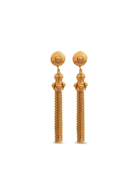Sylvia Toledano Gio gold disc-embellished tassel earrings