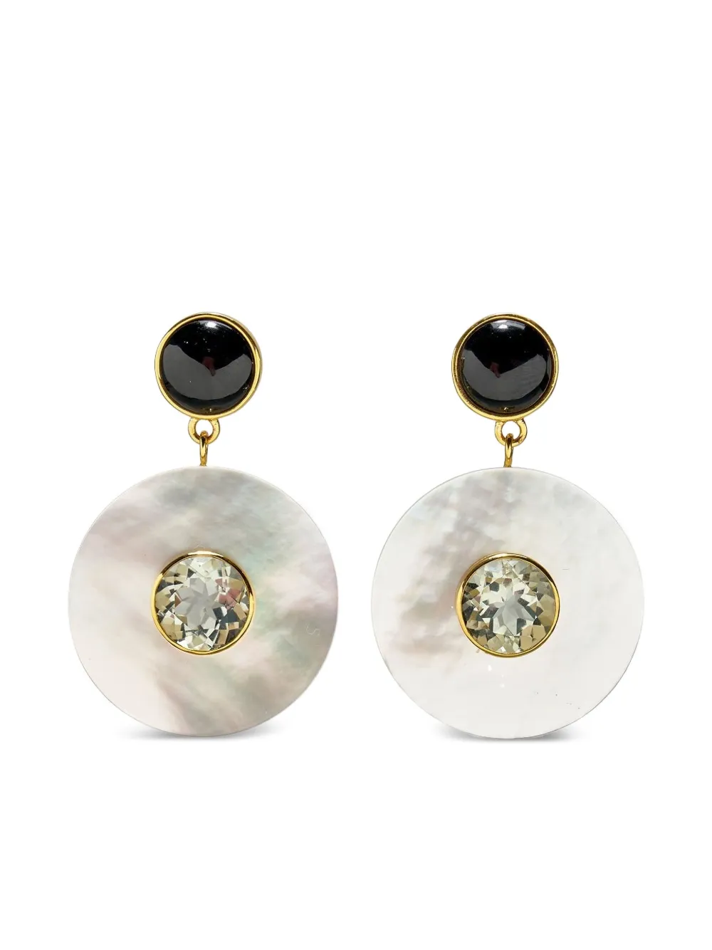 Lizzie Fortunato Orecchini Taj con madreperla - Oro