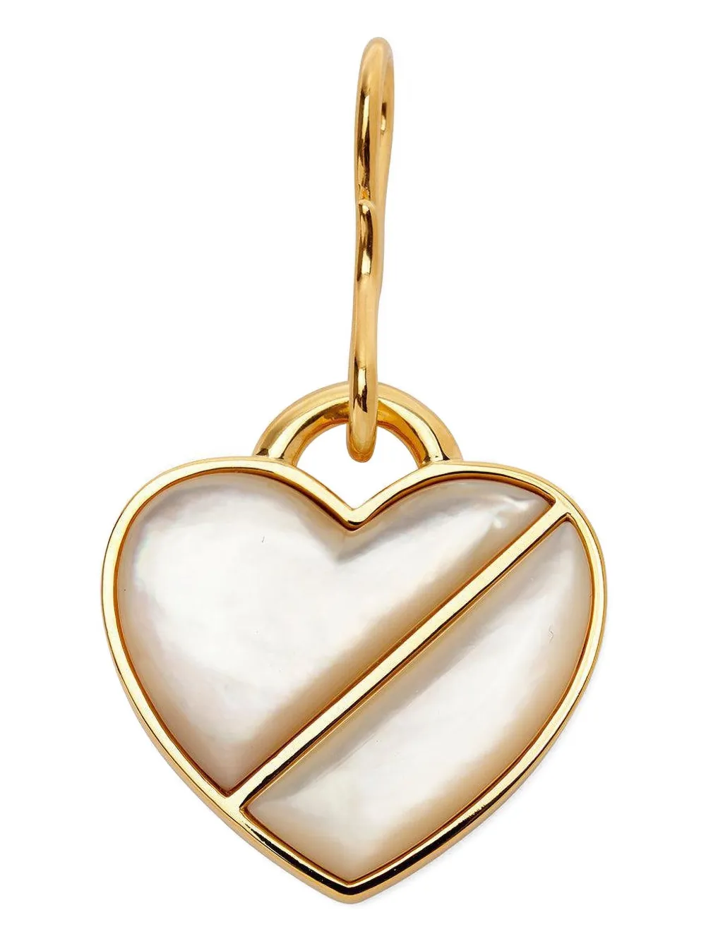 Lizzie Fortunato Hartvormige halsketting hanger - Goud