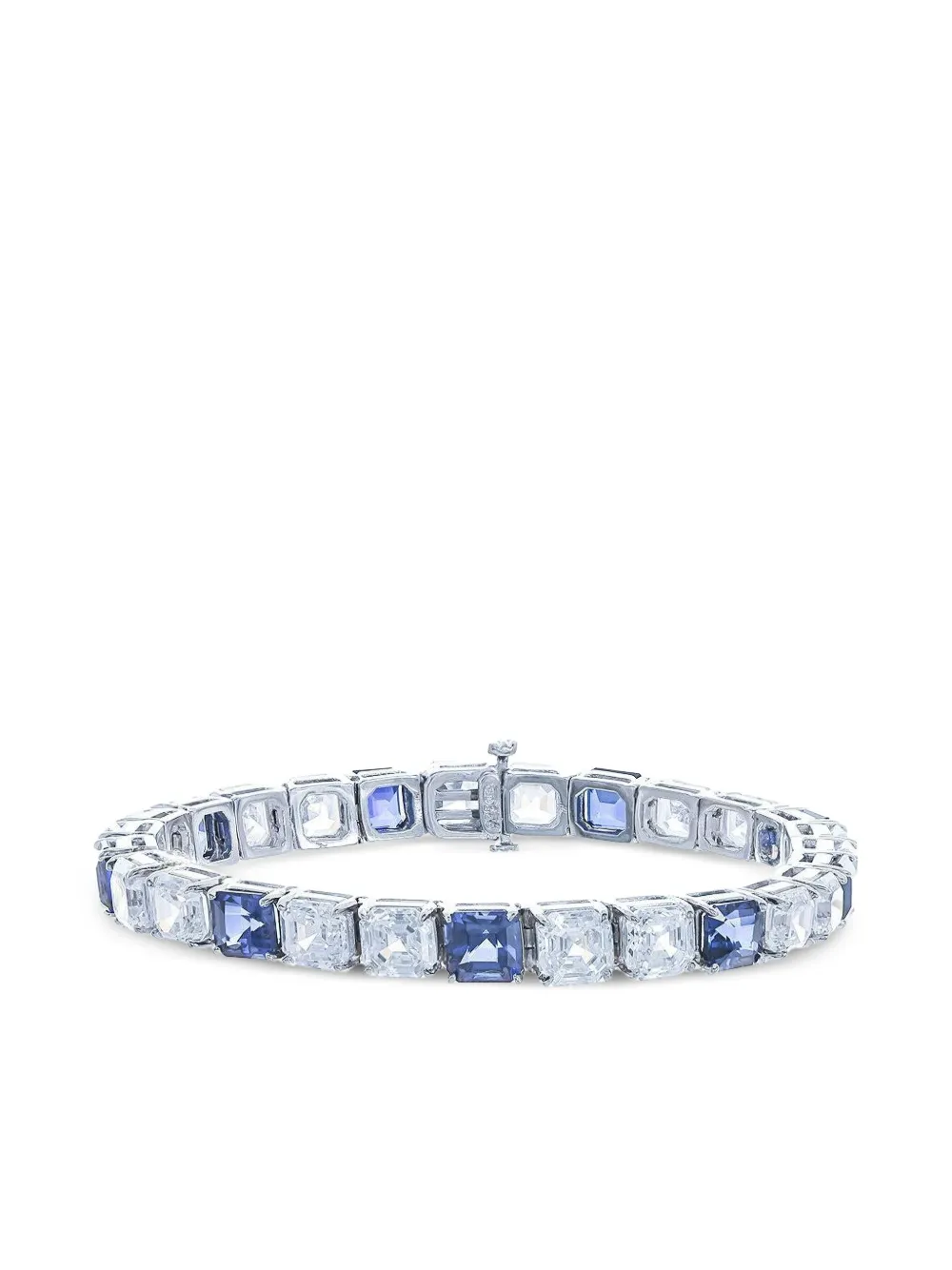 Fantasia By Deserio Alternating Sapphire And Diamond Bracelet In Brown