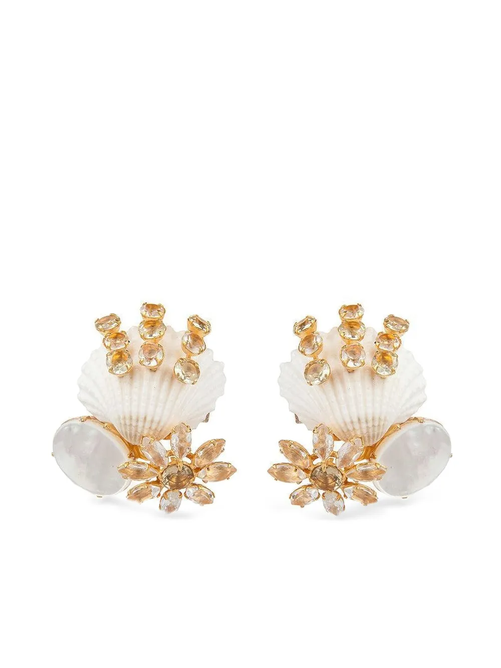 Bounkit Jewelry Orecchini a fiore - Oro