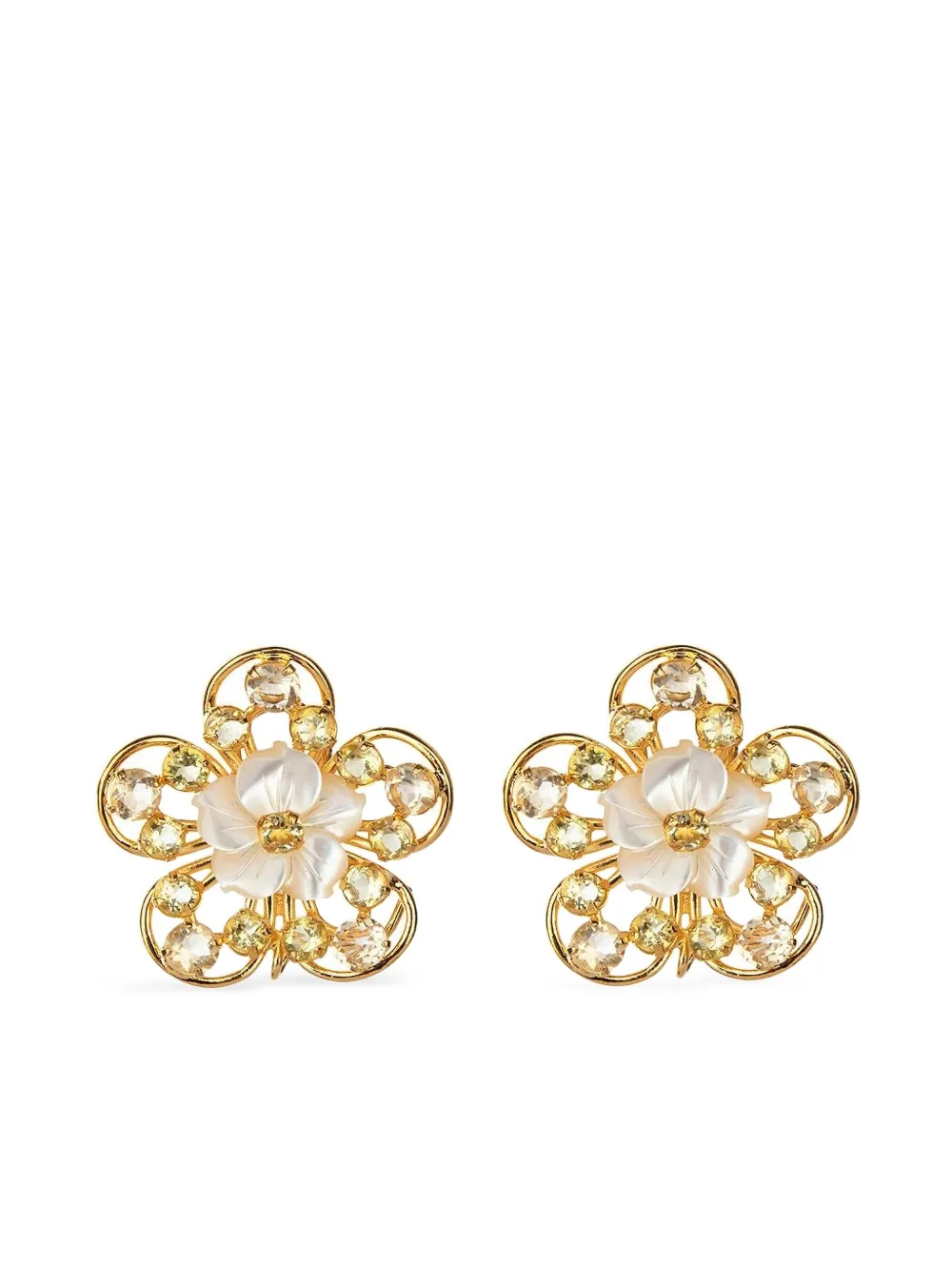 Bounkit Jewelry Orecchini a fiore - Oro