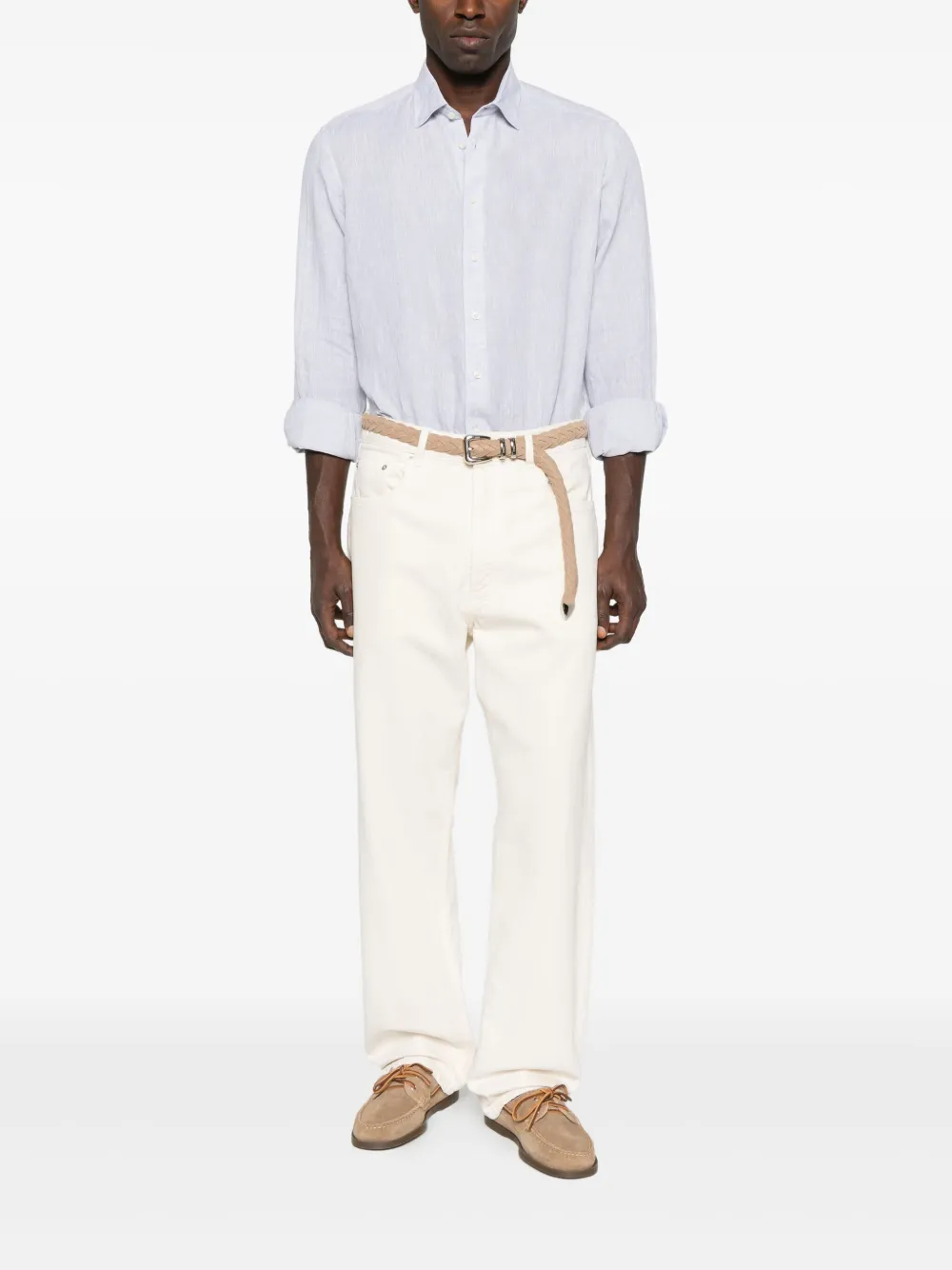 Sand long-sleeve linen shirt | Image 2