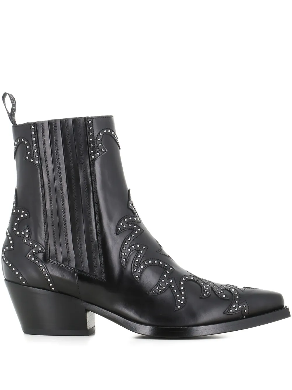 Sartore 50mm studded leather boots Black