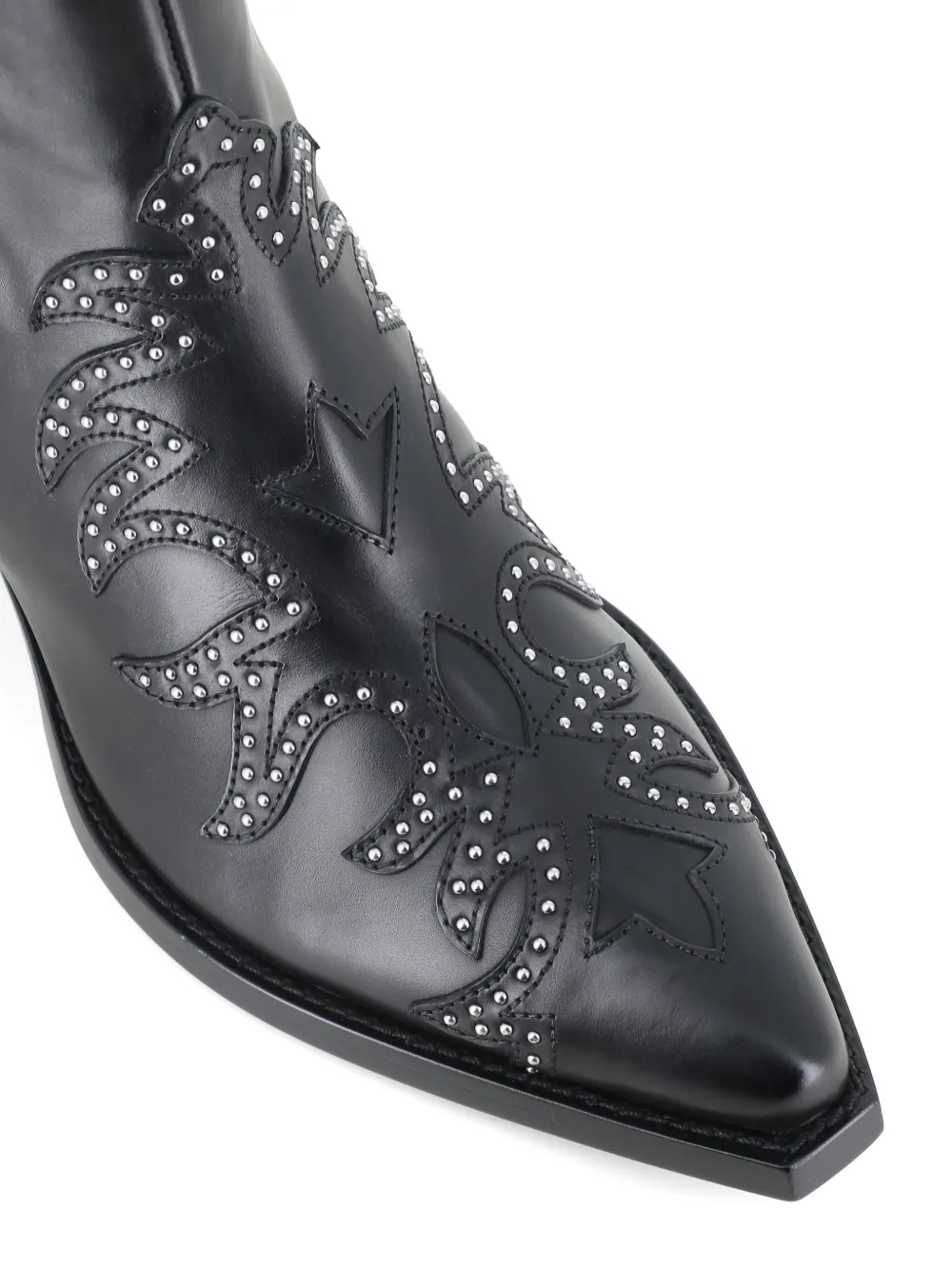 Sartore 50mm Studded Leather Boots In Black