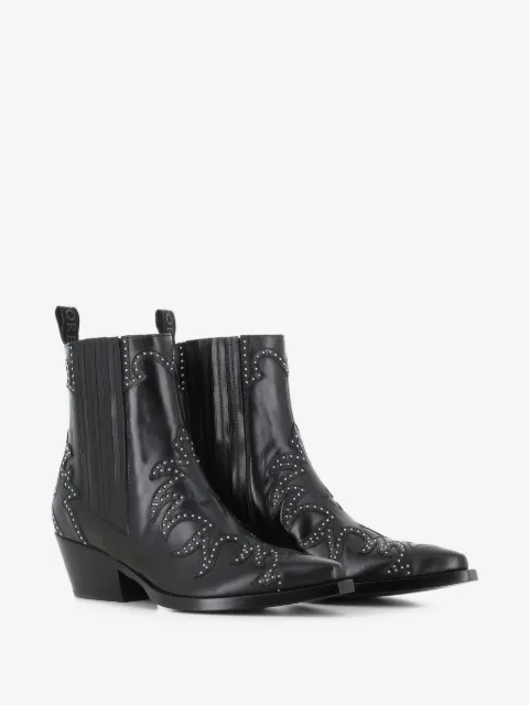 Sartore 50mm studded leather boots