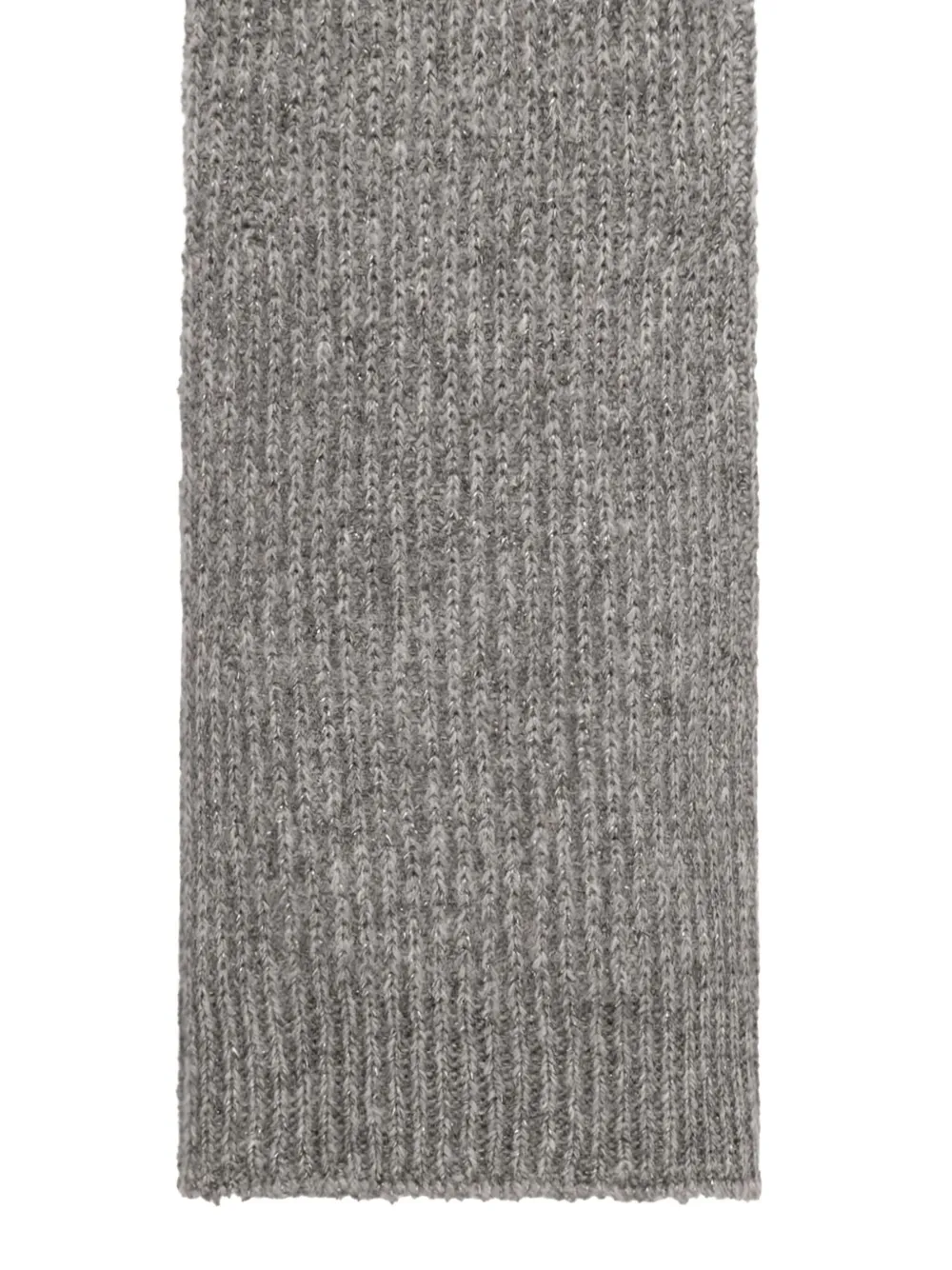 Fabiana Filippi ribbed gloves - Grijs