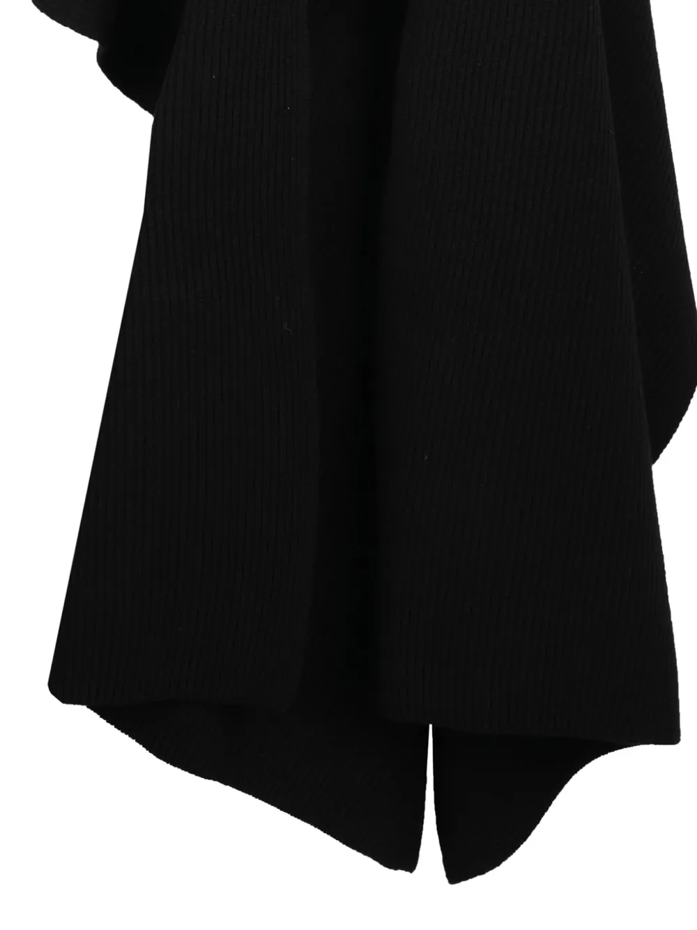 Fabiana Filippi Asymmetrische poncho Zwart