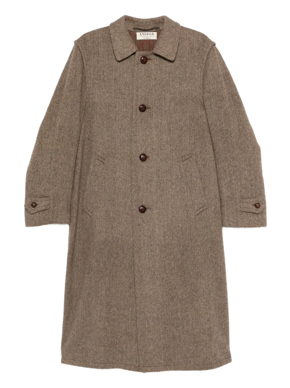 A.N.G.E.L.O. Vintage Cult 1990s wool-blend buttoned coat | Brown | Image 1