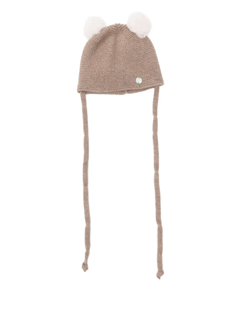 Paz Rodriguez pom-pom knitted hat | Neutrals | Image 1