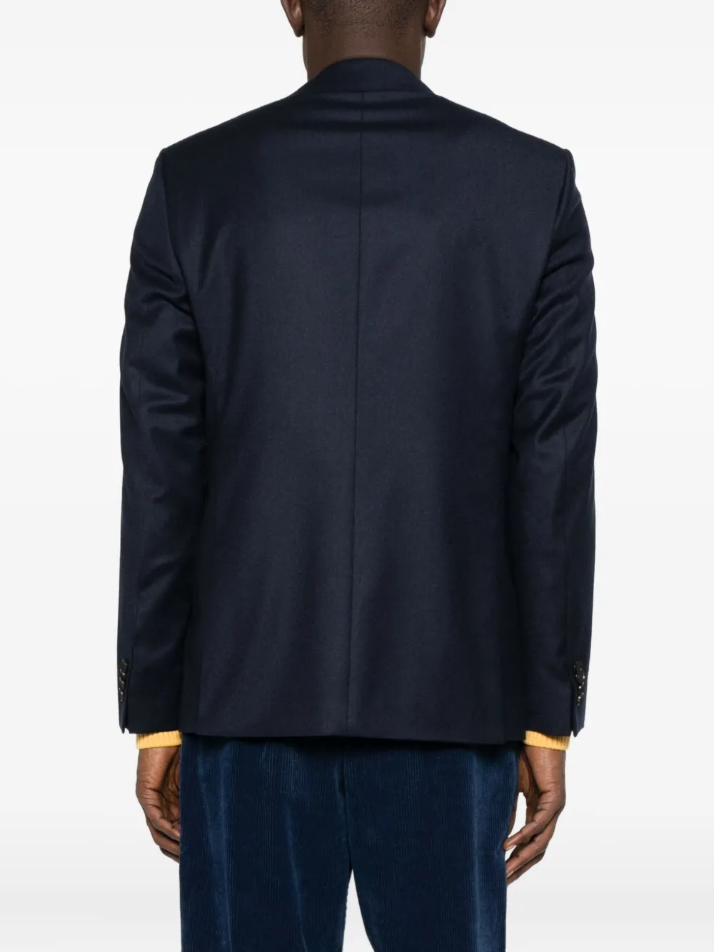 Sand Single-breasted Blazer In Blue