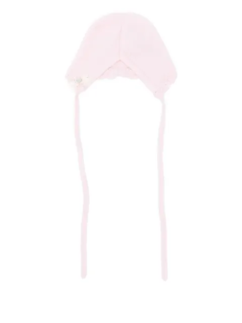 Paz Rodriguez Scalloped-edge wool bonnet