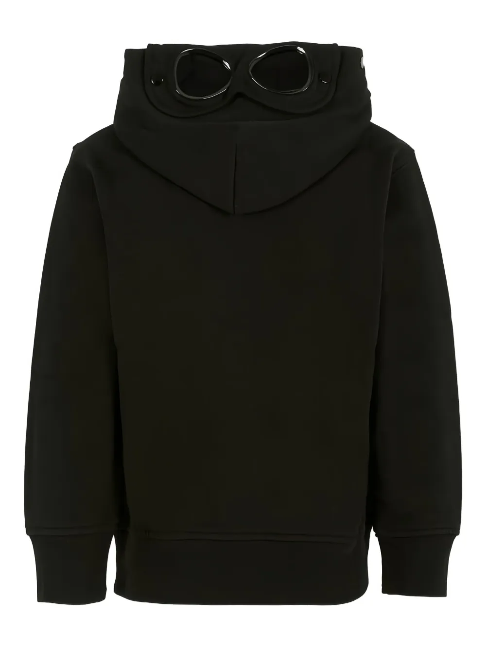 C.p. Company Goggle-detail Hoodie In Black
