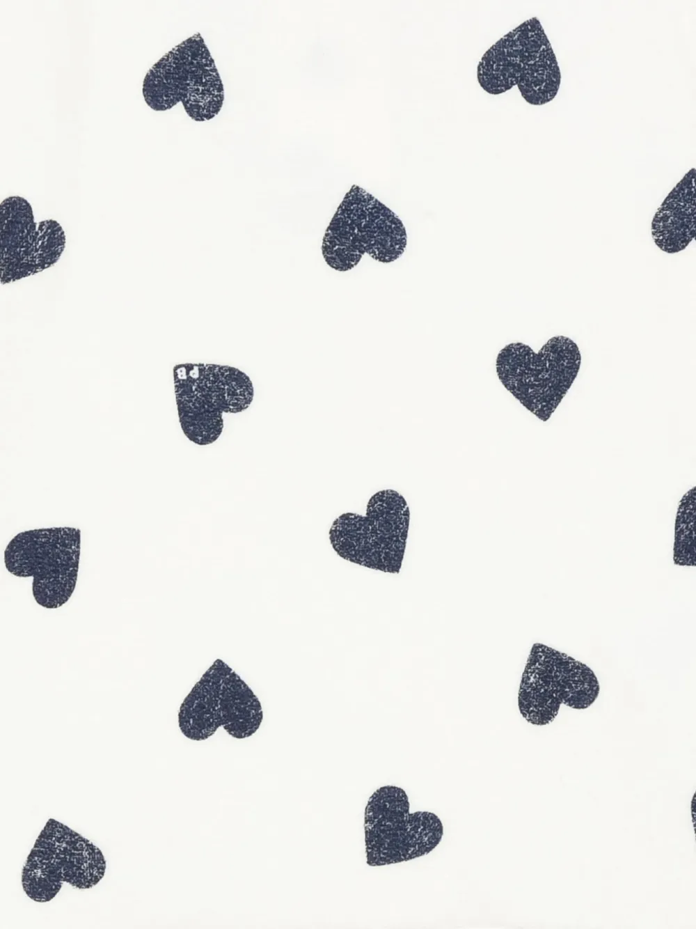 Petit Bateau Heart-print Pyjamas In White