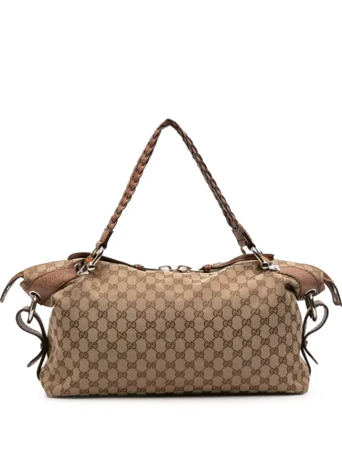 Gucci Pre-Owned 2016-2025 Medium GG Canvas Bamboo Bar tote bag