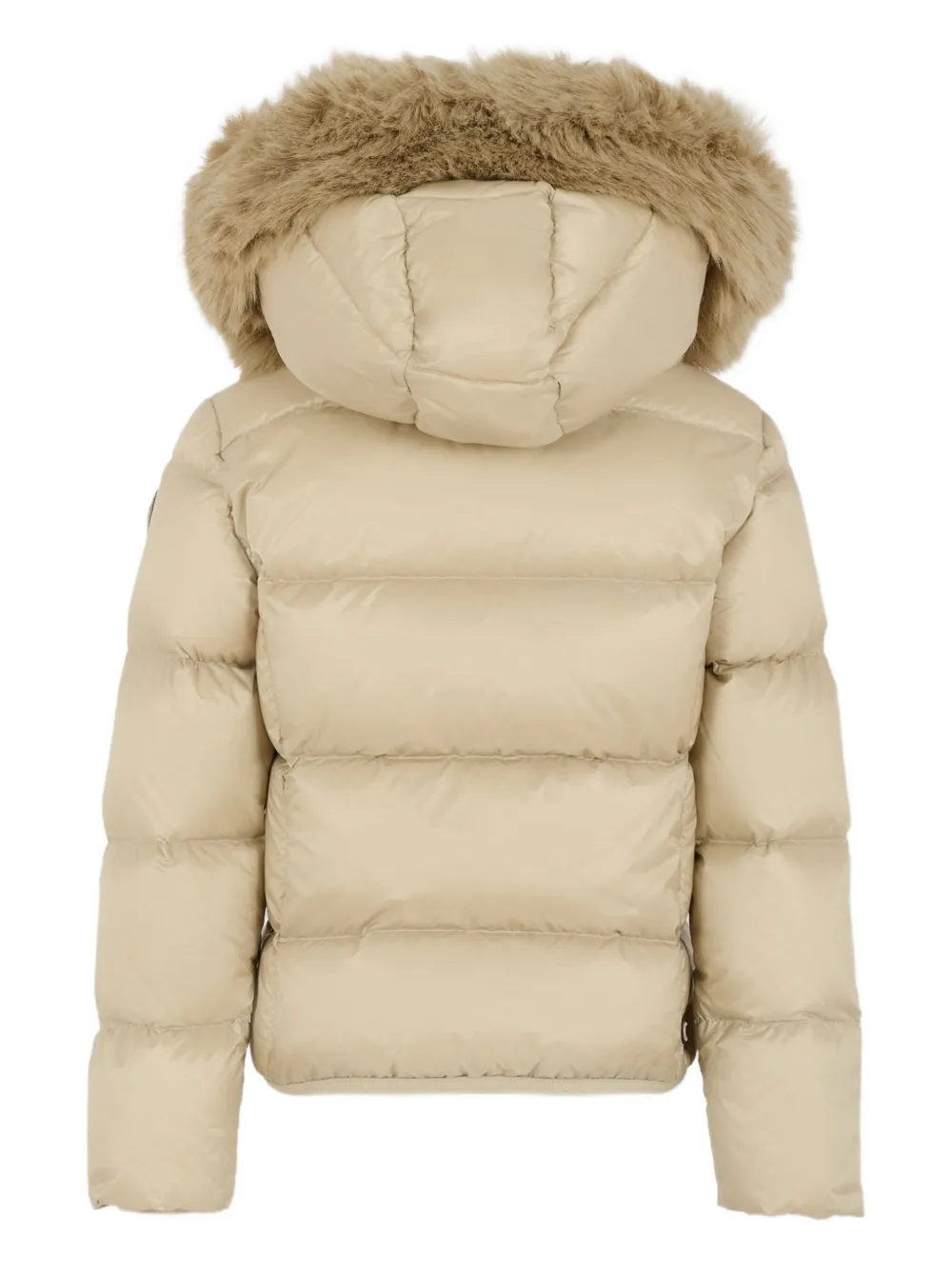Colmar Kids Gewatteerd jack met bonten afwerking Beige
