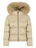 Colmar Kids fur-trimmed quilted jacket - Neutrals