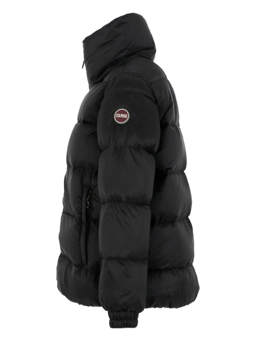 Colmar Quilted High-neck Jacket In Animal Print
