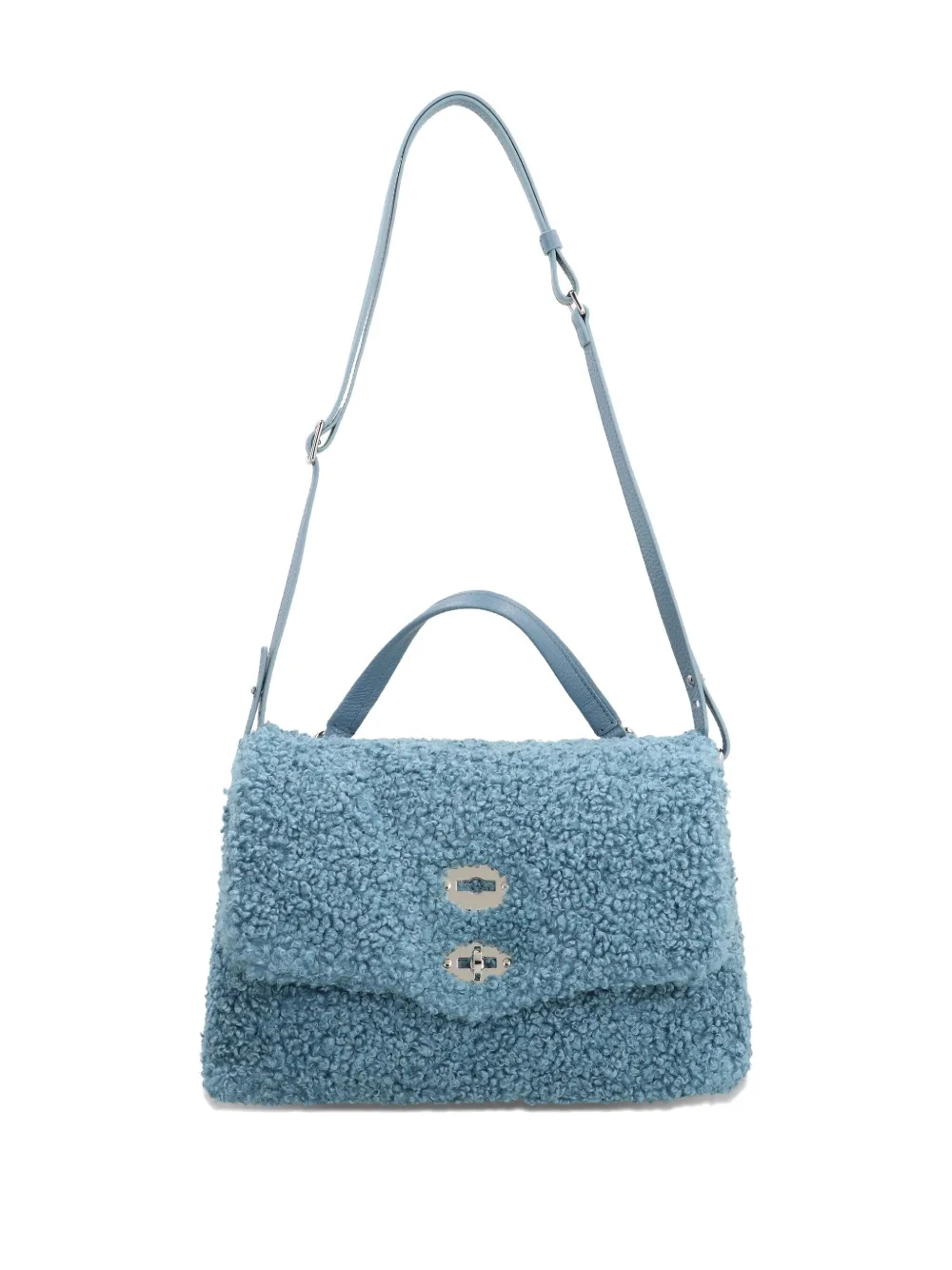 Zanellato Small Postina Top Handle Tote Bag In Blue
