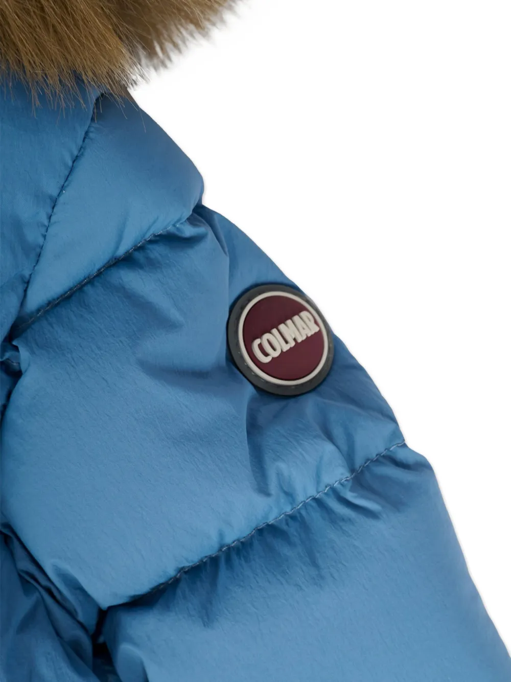 Colmar Fur-trimmed Quilted Jacket In Blue