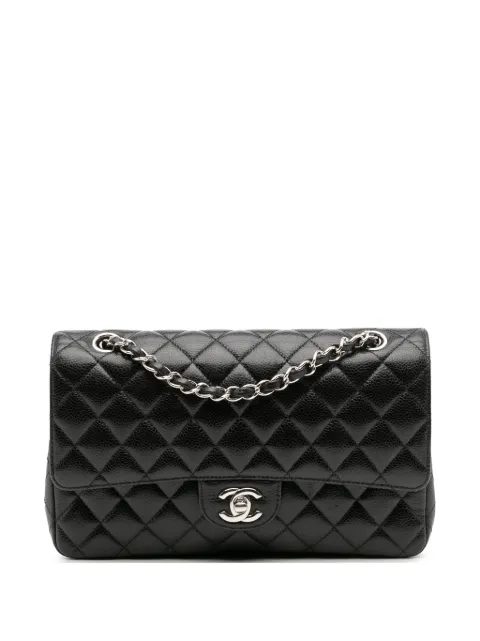 CHANEL Pre-Owned 2017-2018 Medium Classic Caviar Double Flap shoulder bag