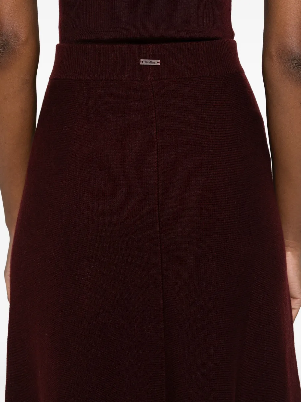 Max Mara Giberna gebreide maxi-rok Rood