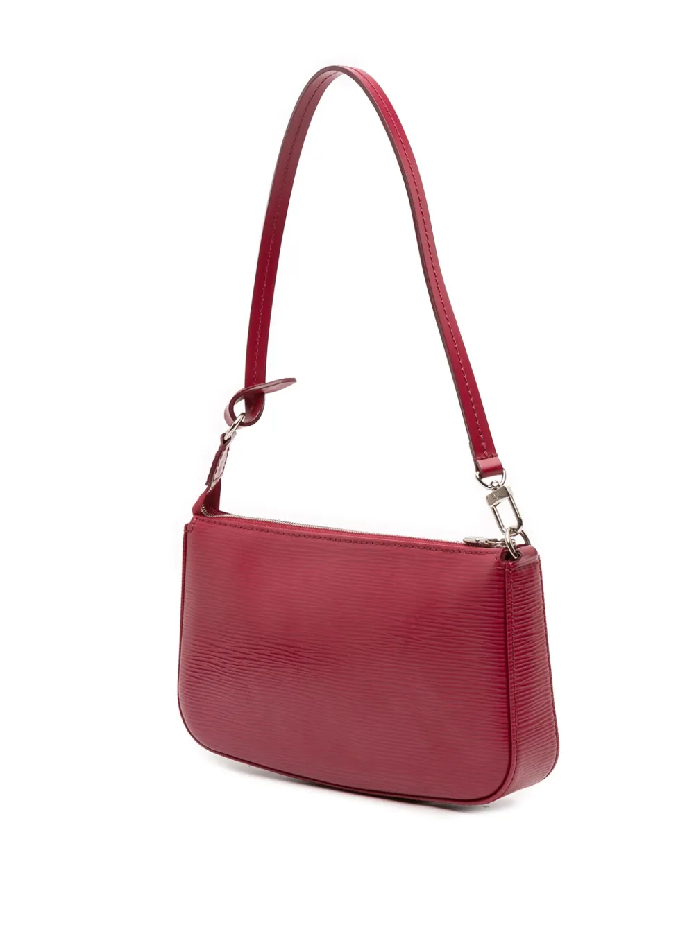 Pre-owned Louis Vuitton 2012 Epi Pochette Accessoires Shoulder Bag In Red