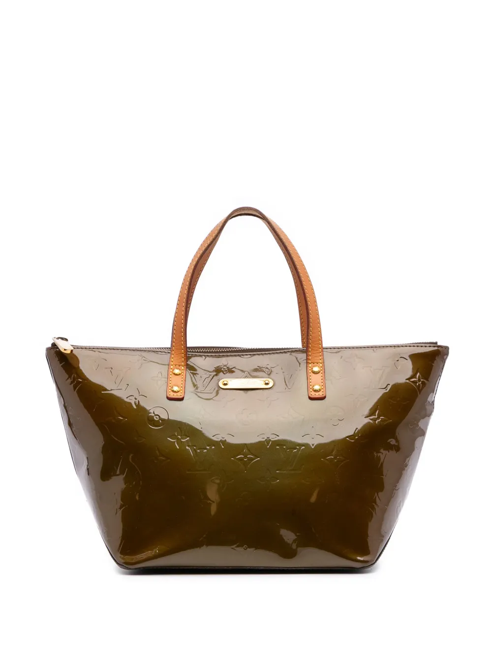 Louis Vuitton Pre-Owned 2009 モノグラム ヴェルニ ベルヴュー PM ハンドバッグ - グリーン Louis Vuitton Pre-Owned 2009 モノグラム ヴェルニ ベルヴュー PM ハンドバッグ - グリーン