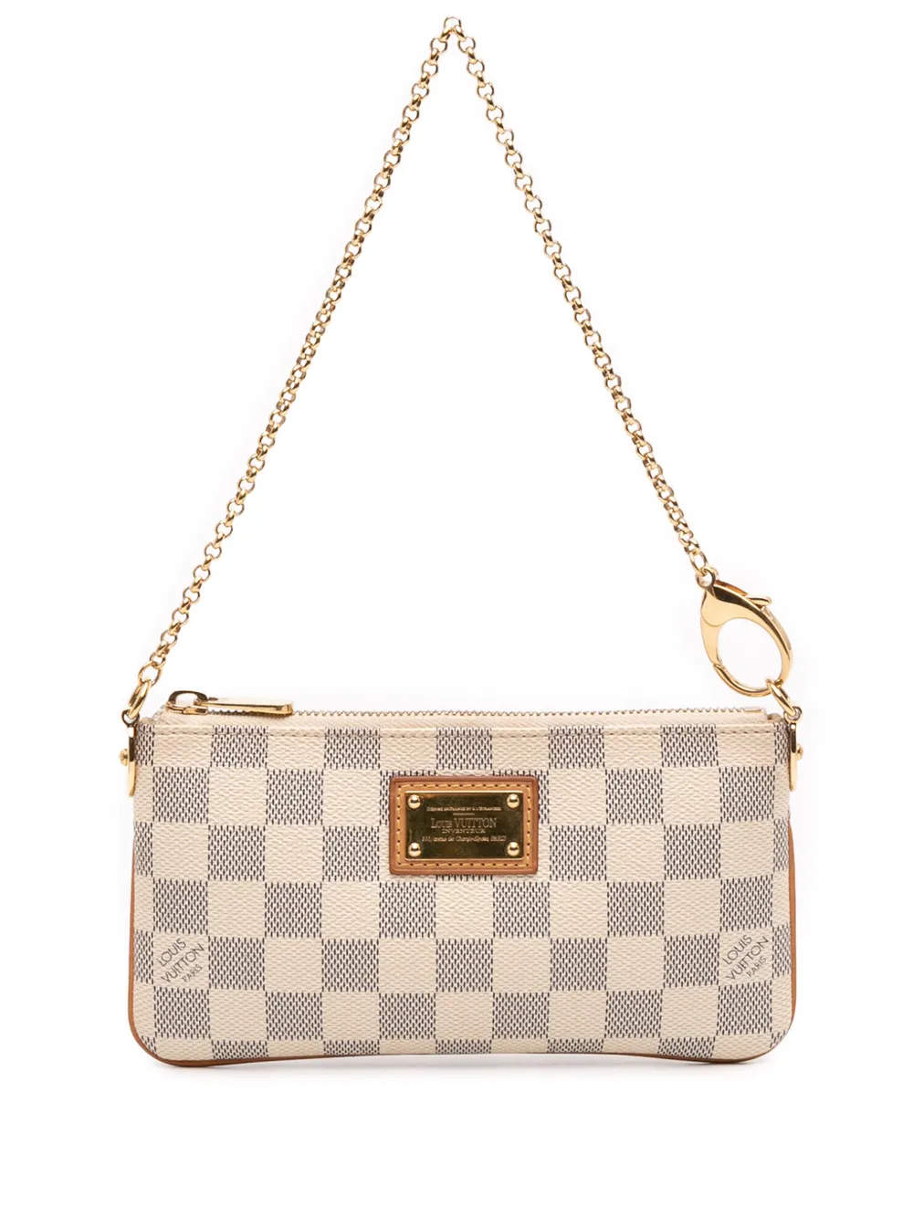 Louis Vuitton Pre-Owned 2011 ダミエ アズール ポシェット ミラ MM ハンドバッグ - ホワイト Louis Vuitton Pre-Owned 2011 ダミエ アズール ポシェット ミラ MM ハンドバッグ - ホワイト