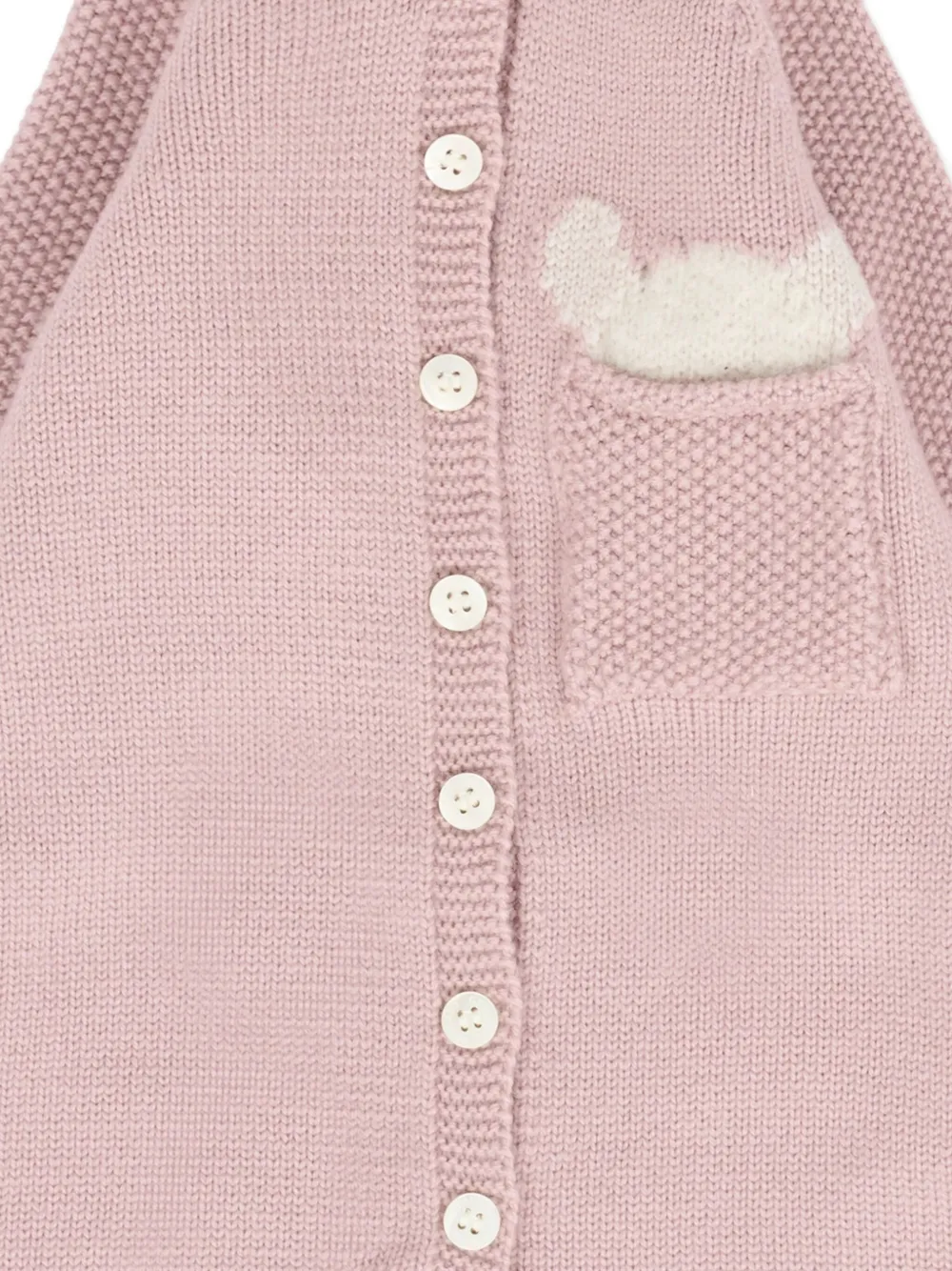 Gensami kids Gebreide romper met knoopsluiting Roze