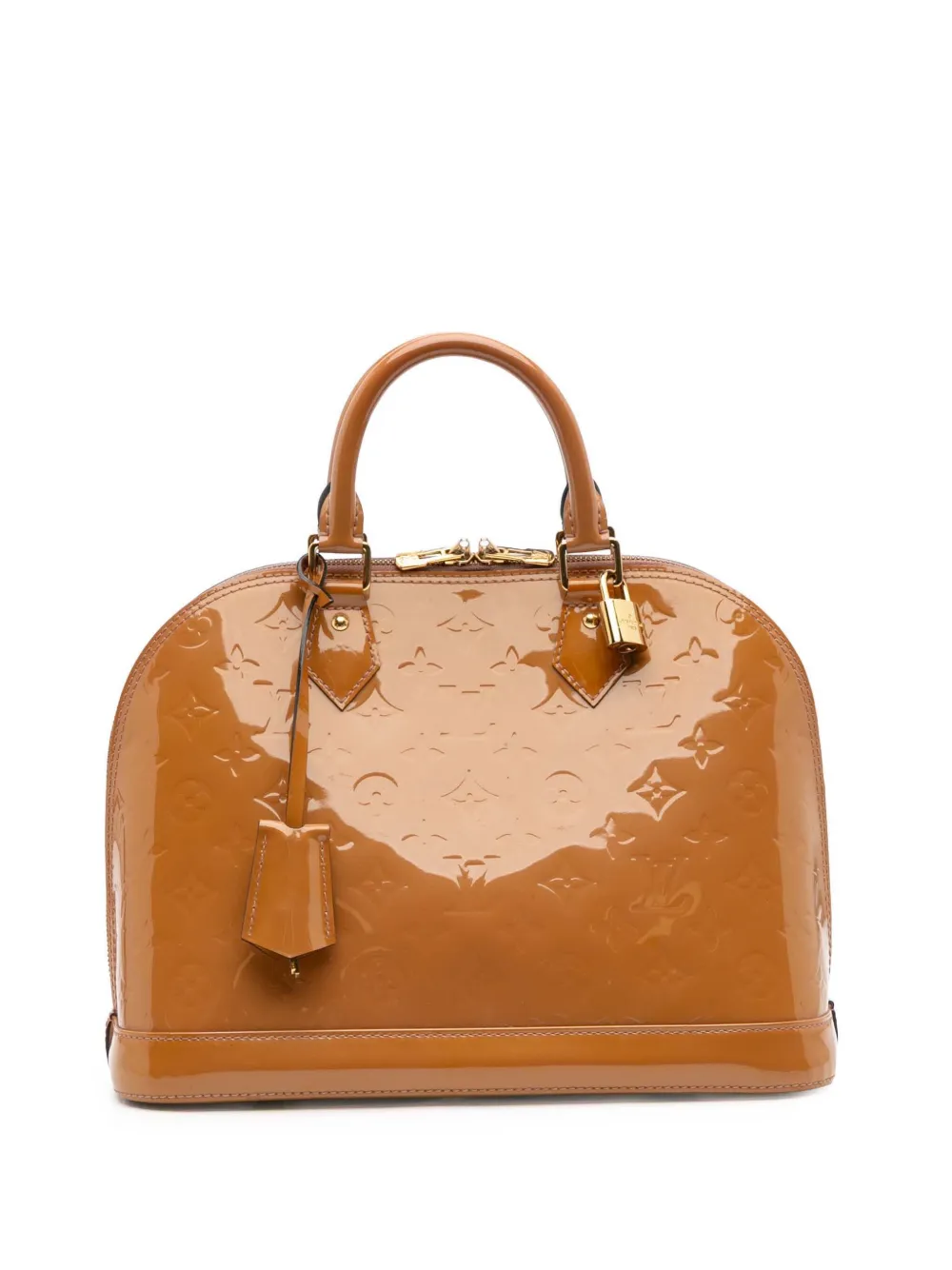 Louis Vuitton Pre-Owned 2013 モノグラム ヴェルニ アルマ PM ハンドバッグ - ブラウン Louis Vuitton Pre-Owned 2013 モノグラム ヴェルニ アルマ PM ハンドバッグ - ブラウン