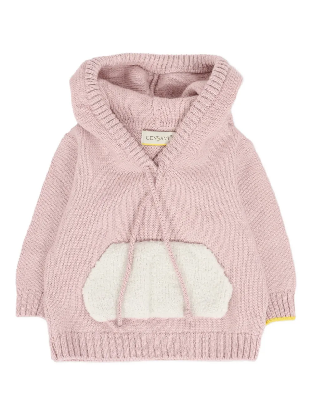Gensami kids hooded wool sweater | Pink | Image 1