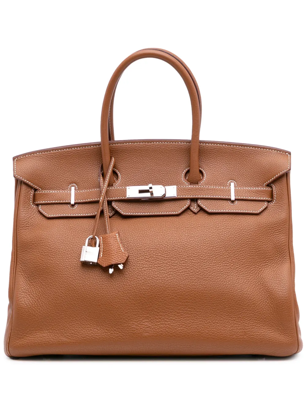 Hermès Pre-Owned 2008 トゴ バーキン ルトゥルネ 35 ハンドバッグ - ブラウン Hermès Pre-Owned 2008 トゴ バーキン ルトゥルネ 35 ハンドバッグ - ブラウン