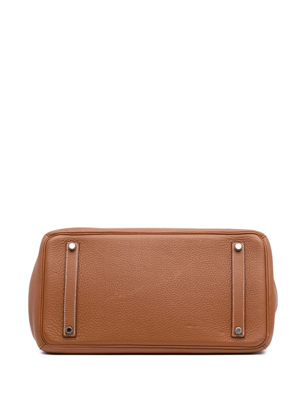 Pre-owned Hermes 2008 Togo Birkin Retourne 35 Handbag In Brown