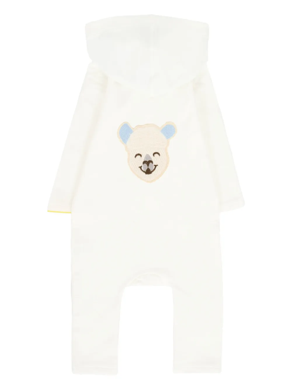 Gensami kids teddy-bear embroidered romper - Wit