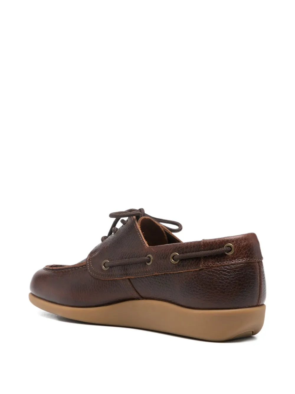 Sebago Gary Jobson leren bootschoenen met veters Bruin
