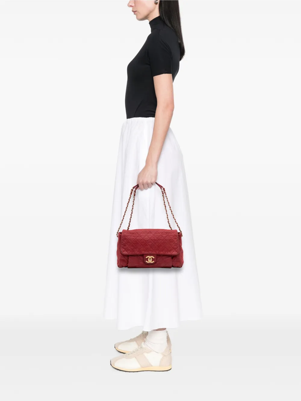 CHANEL Pre-Owned 2012-2013 Large Aged Calfskin Chic Quilt Flap shoulder bag | Pre-Owned | Image 2