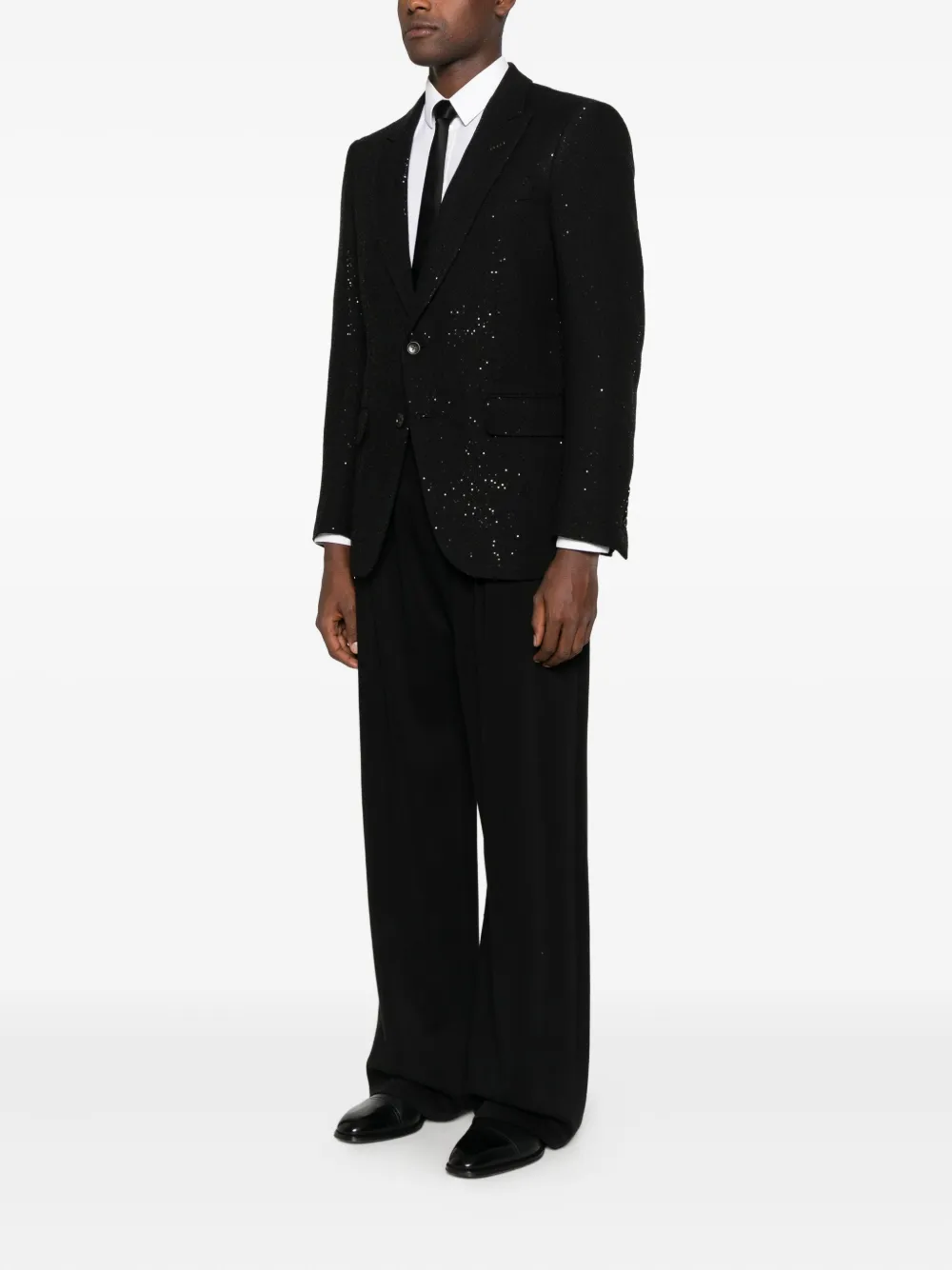 Tom Ford Embellished Two-button Blazer In Black