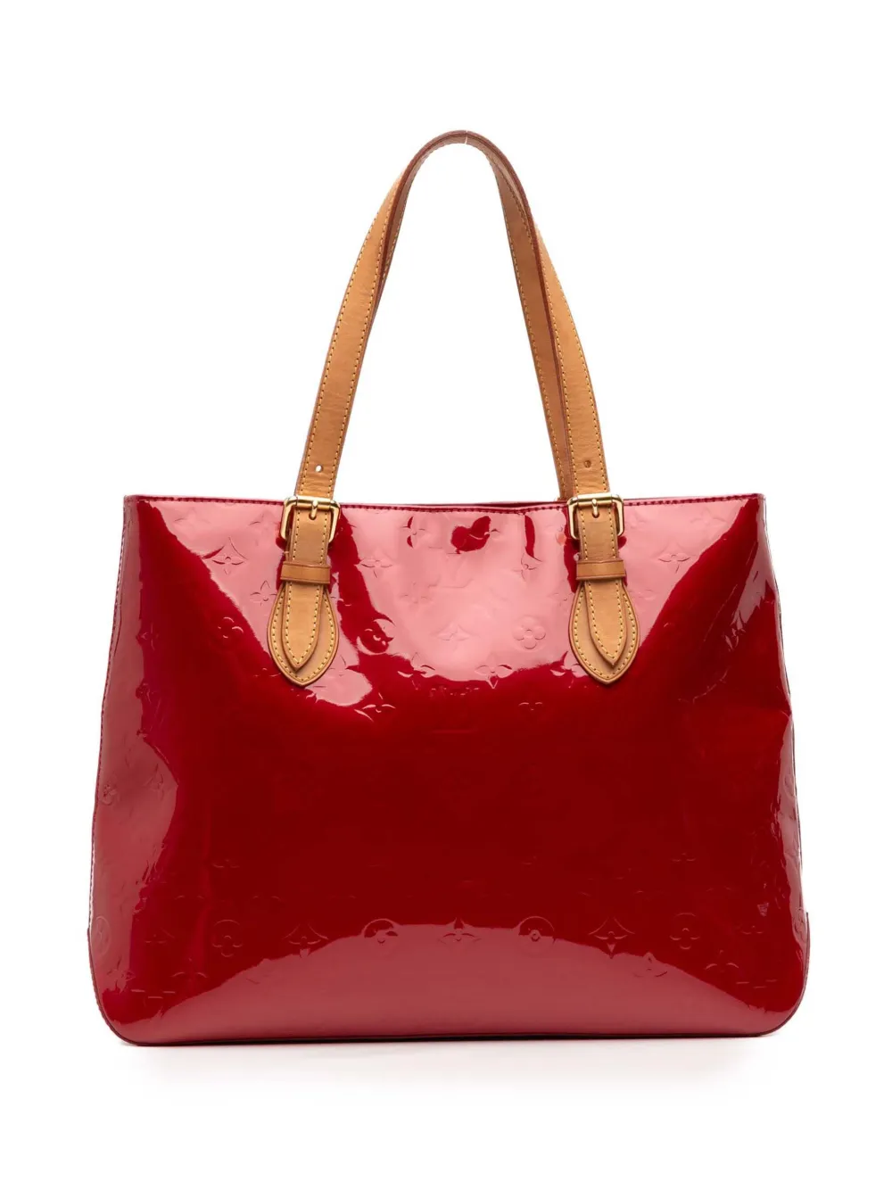 Louis Vuitton Pre-Owned 2007 モノグラム ヴェルニ ブレントウッド トートバッグ - レッド Louis Vuitton Pre-Owned 2007 モノグラム ヴェルニ ブレントウッド トートバッグ - レッド