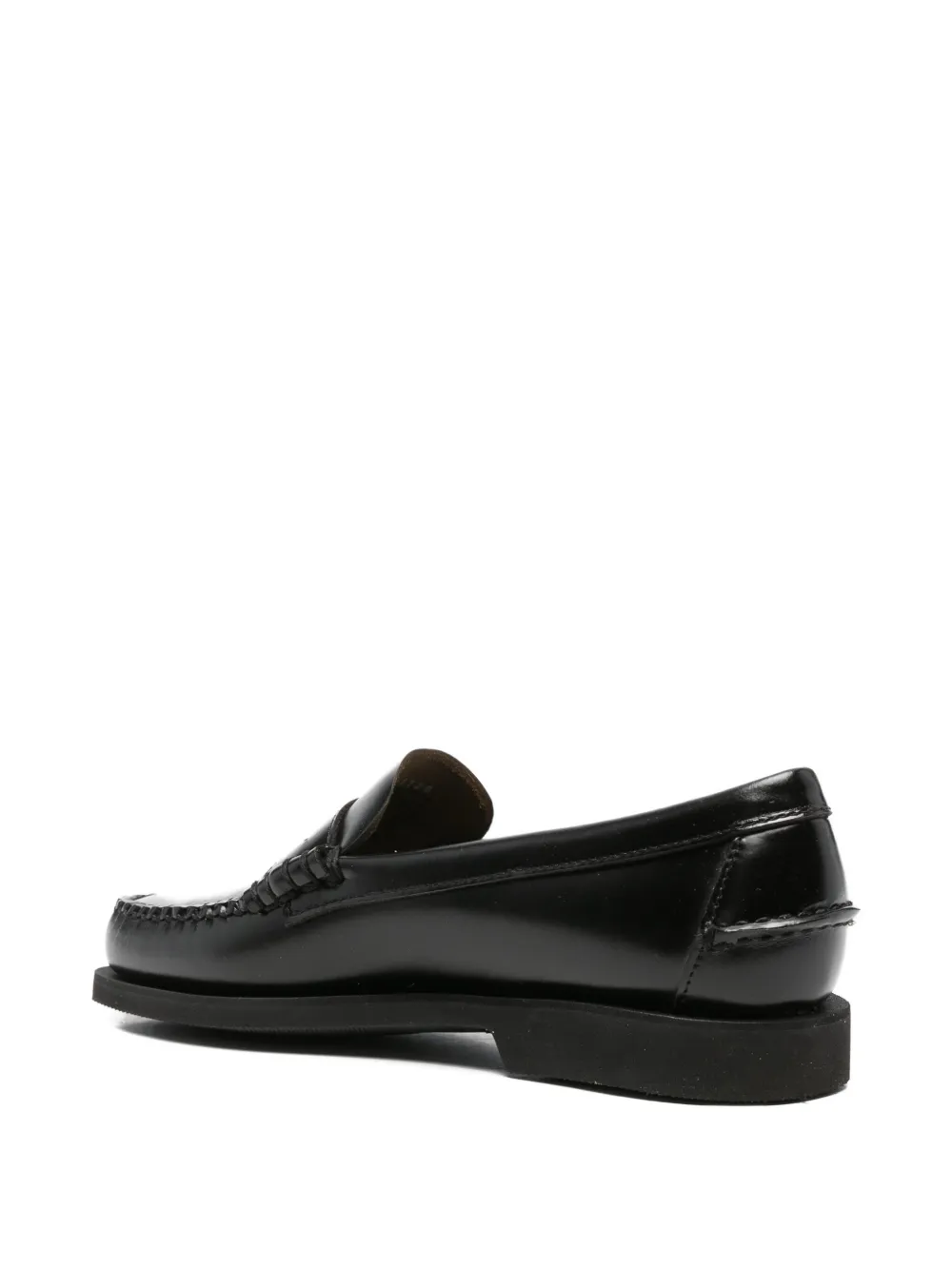 Sebago Classic Dan Brown Loafer In Burgundy In Black