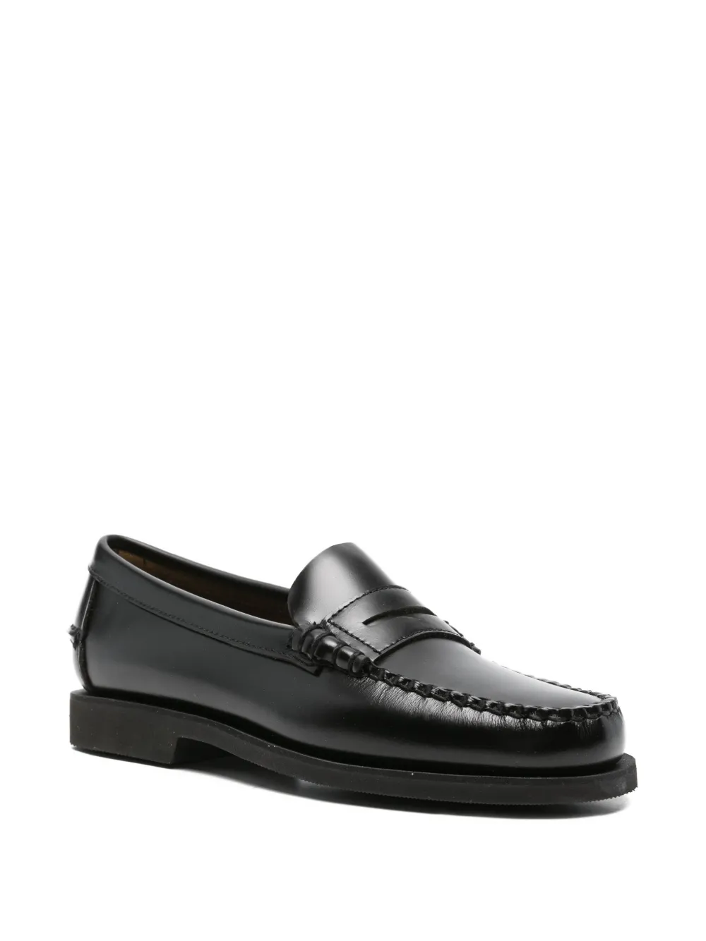 Sebago Classic Dan Brown Loafer In Burgundy In Black