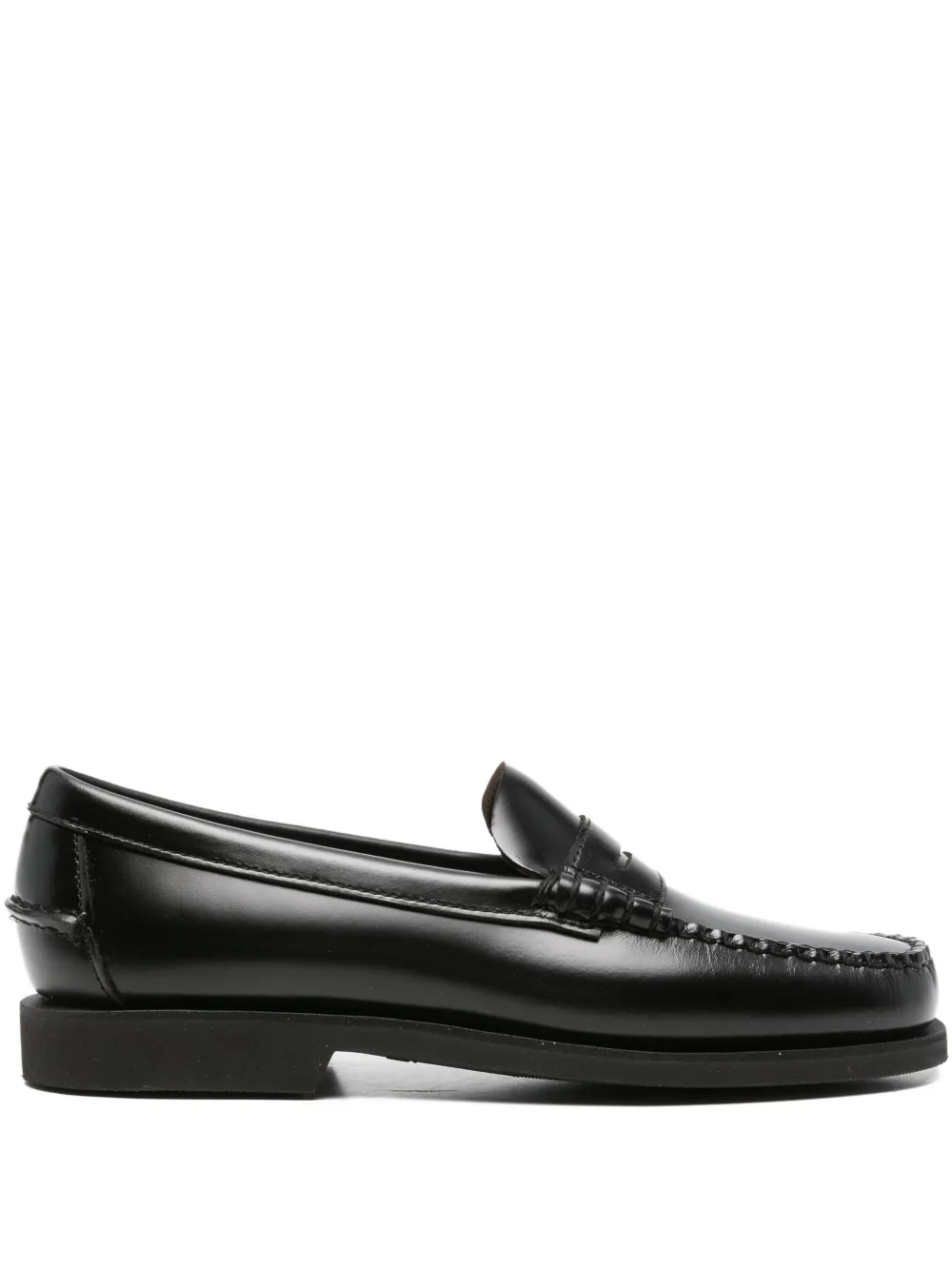 Sebago Classic Dan Brown Loafer In Burgundy In Black