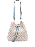 Louis Vuitton Pre-Owned 2019 Damier Azur Neonoe MM bucket bag - Blue