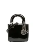 Christian Dior Pre-Owned 2015 Mini Patent Lady Dior satchel - Black