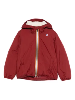 Moncler Enfant リバーシブル フーデッドジャケット | レッド 