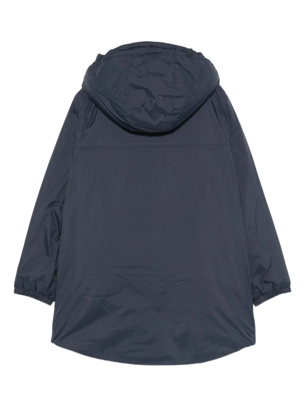 K-way Hooded Zip-front Jacket In Blue